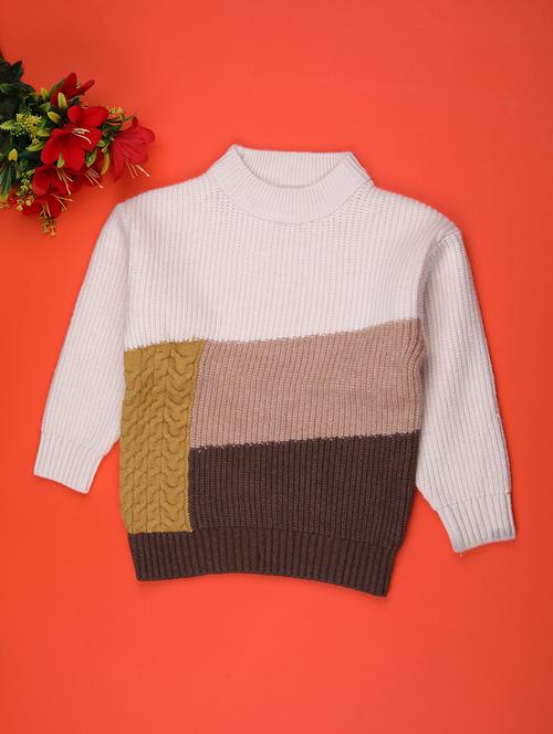 boys self design long sleeve sweater - 22159585 - Very Small Image - 1