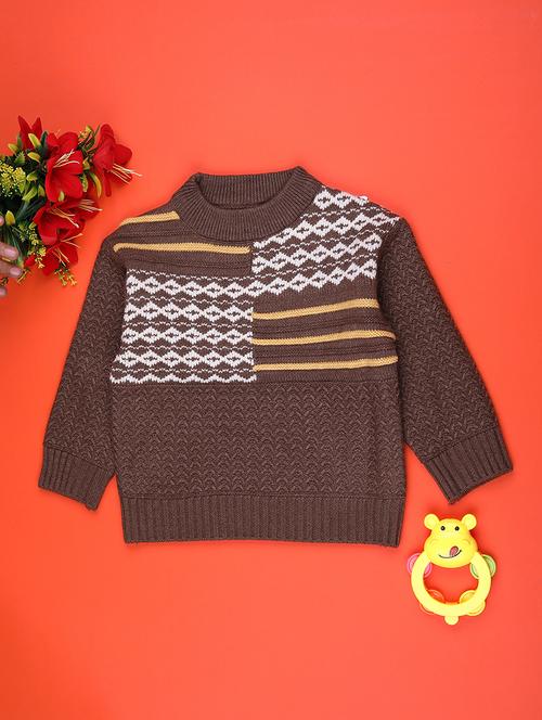 boys self design long sleeve sweater - 22159596 - Very Small Image - 1