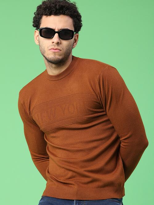men solid long sleeve mock neck pullover - 22161820 - Very Small Image - 1