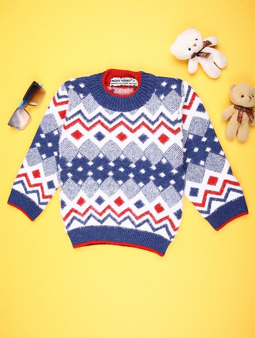 boys self designed long sleeve sweater - 22170087 - Very Small Image - 1