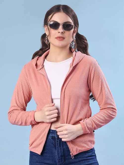 women plain long sleeve hooded sweatshirt - 22172191 - Very Small Image - 1