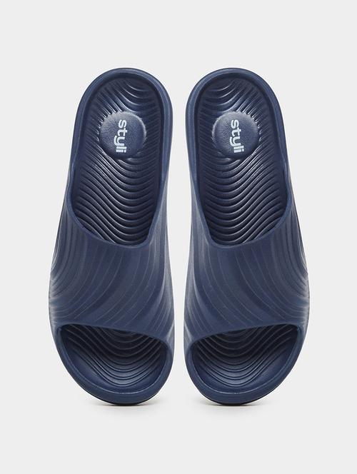 men solid slip on slider - 22174759 - Very Small Image - 1