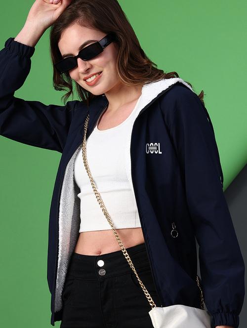 women solid long sleeve hooded quilted jacket - 22175339 - Very Small Image - 1