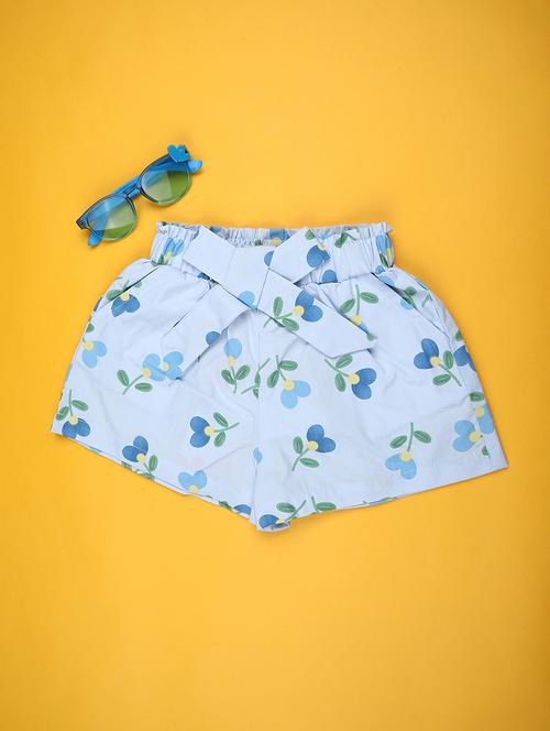 Girls Printed Mid Rise Shorts - 22180772 - Very Small Image - 1
