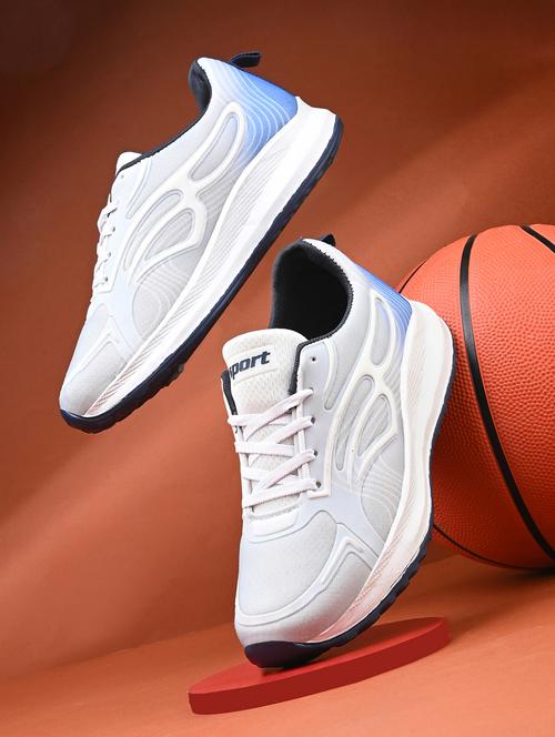 men light blue lace up sport shoes - 22184249 - Very Small Image - 1