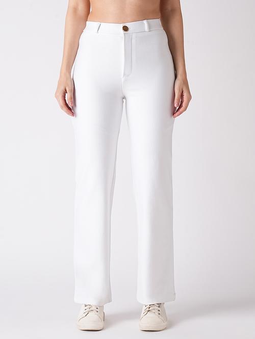 globus women white slim fit treggings - 22186168 - Very Small Image - 1