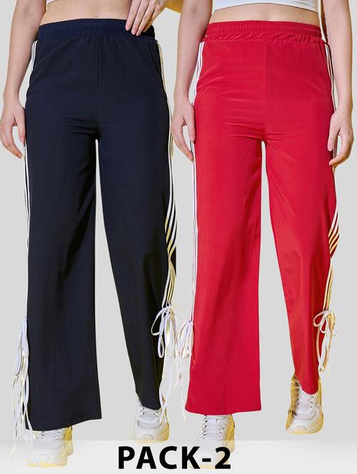 women pack of 2 tapered relaxed fit track pant - 22187176 - Very Small Image - 1