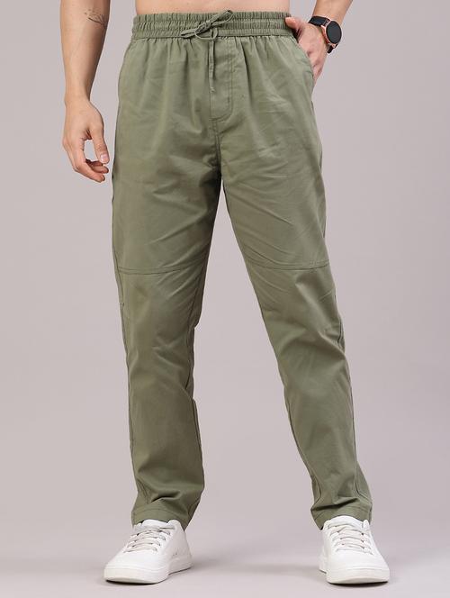 Men Solid Mid Rise Full Length Track Pant - 22224177 - Very Small Image - 1