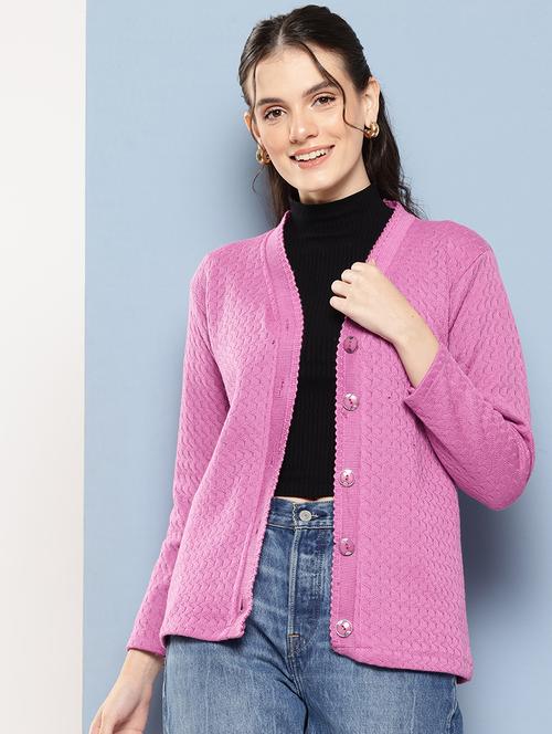 women self designed long sleeve cardigan - 22224762 - Very Small Image - 1