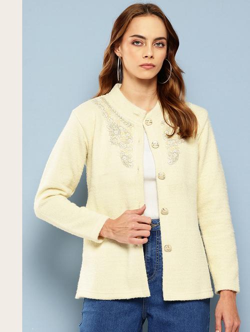 women self designed long sleeve cardigan - 22224805 - Very Small Image - 1