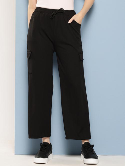 women solid mid rise straight trouser - 22224847 - Very Small Image - 1
