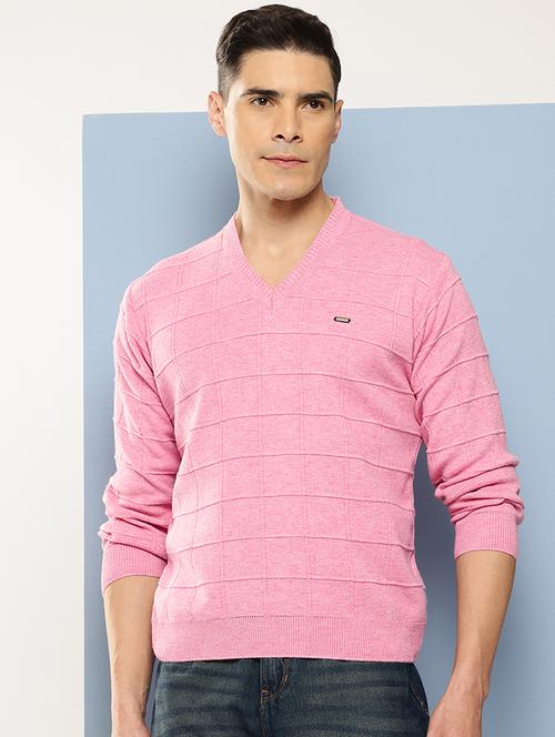 men self design long sleeve regular fit pullover  - 22225109 - Very Small Image - 1