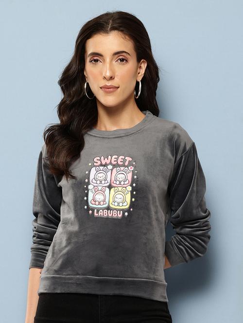 women printed long sleeve sweatshirt - 22227129 - Very Small Image - 1