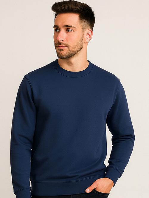 men solid long sleeve regular fit sweatshirt - 22227234 - Very Small Image - 1