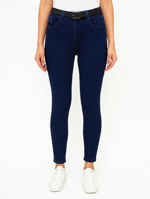 women solid mid rise slim fit jean - 22228303 - Very Small Image - 1