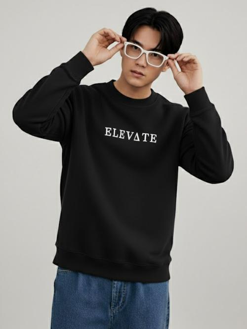men chest print long sleeve regular fit sweatshirt - 22228662 - Very Small Image - 1