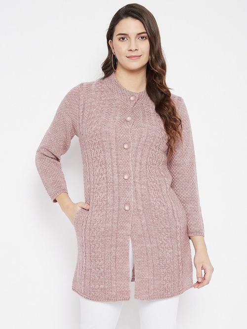 women self designed long sleeve cardigan - 22229310 - Very Small Image - 1