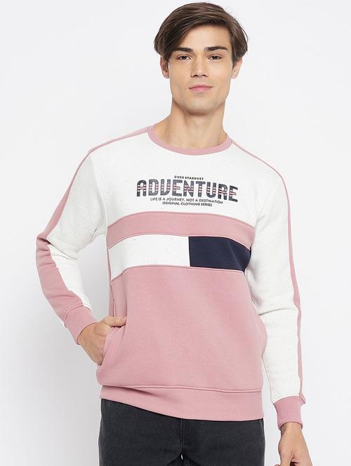men color block long sleeve regular fit sweatshirt - 22230680 - Very Small Image - 1
