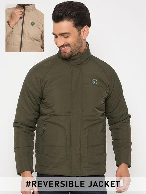 men solid long sleeve reversible puffer jacket - 22230776 - Very Small Image - 1