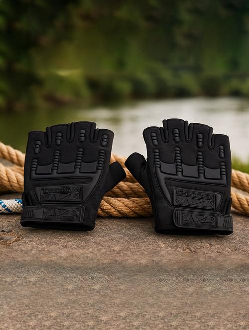 Men Half Finger Tactical Gloves - 22239101 - Very Small Image - 1