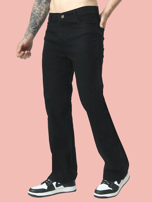 men plain mid rise relaxed fit jeans - 22241379 - Very Small Image - 1