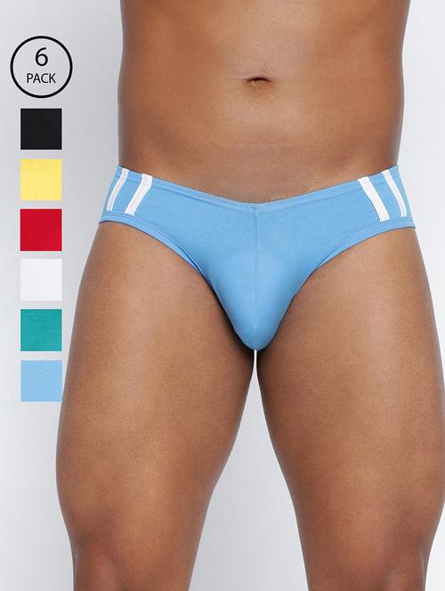 men pack of 6 striped hipster brief - 22241822 - Very Small Image - 1