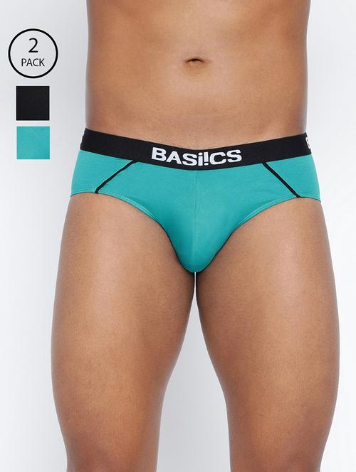 men pack of 2 solid hipster brief - 22241827 - Very Small Image - 1