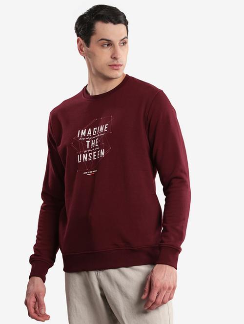 men typographic long sleeve regular fit sweatshirt - 22243985 - Very Small Image - 1