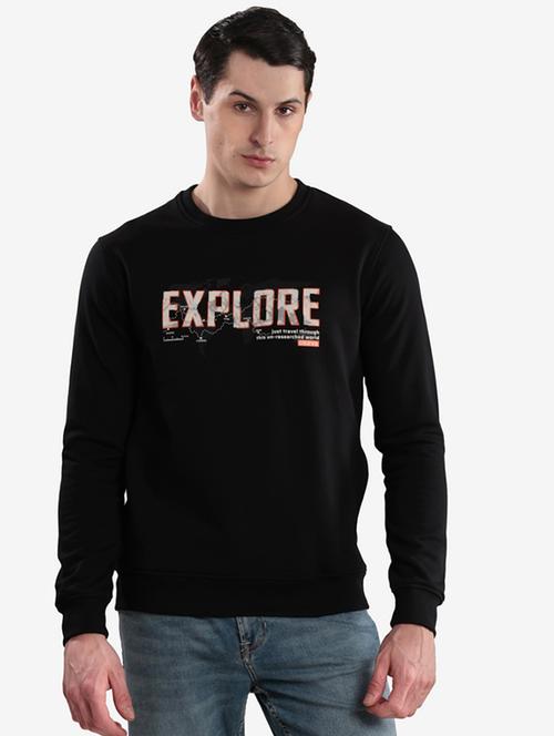 men typographic long sleeve regular fit sweatshirt - 22243986 - Very Small Image - 1