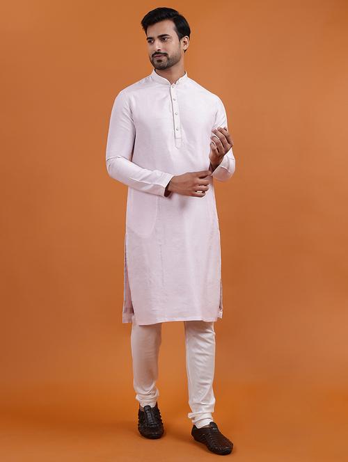 men solid mandarin neck long kurta - 22251982 - Very Small Image - 1