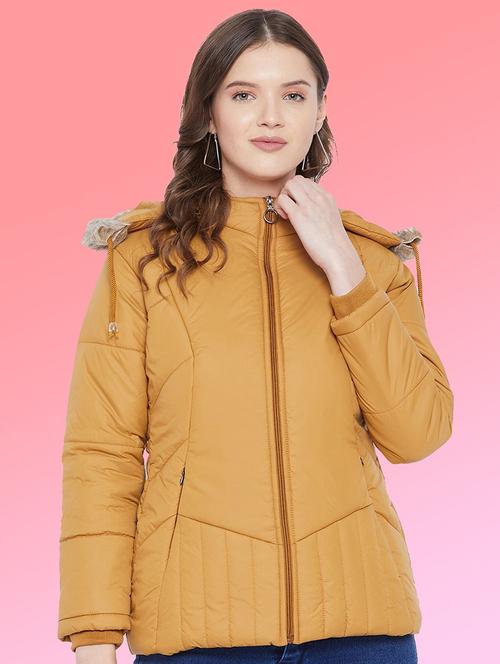 women long sleeve hooded quilted jacket - 22263768 - Very Small Image - 1