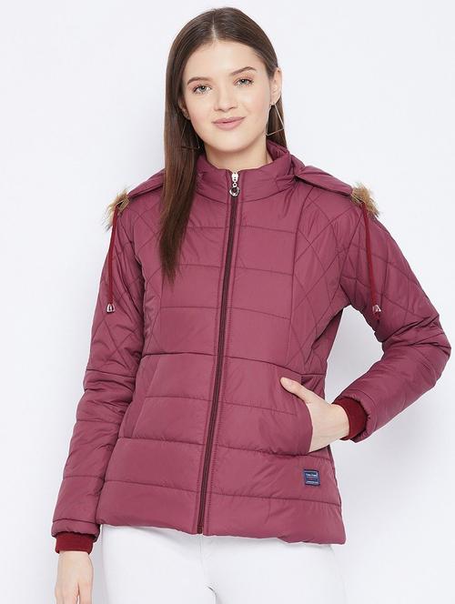 women long sleeve hooded quilted jacket - 22263809 - Very Small Image - 1