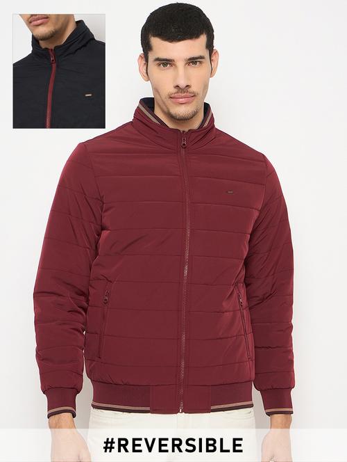 men solid long sleeve reversible puffer jacket - 22264448 - Very Small Image - 1
