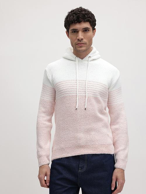 men color block long sleeve regular fit pullover - 22265791 - Very Small Image - 1