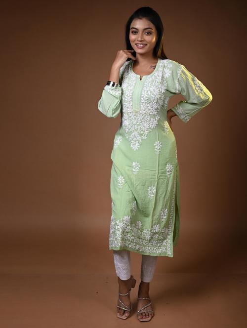 women ombre long sleeve kurta pant set - 22268826 - Very Small Image - 1