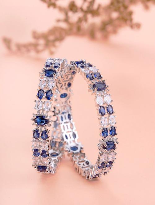 women blue brass bangle - 22278201 - Very Small Image - 1