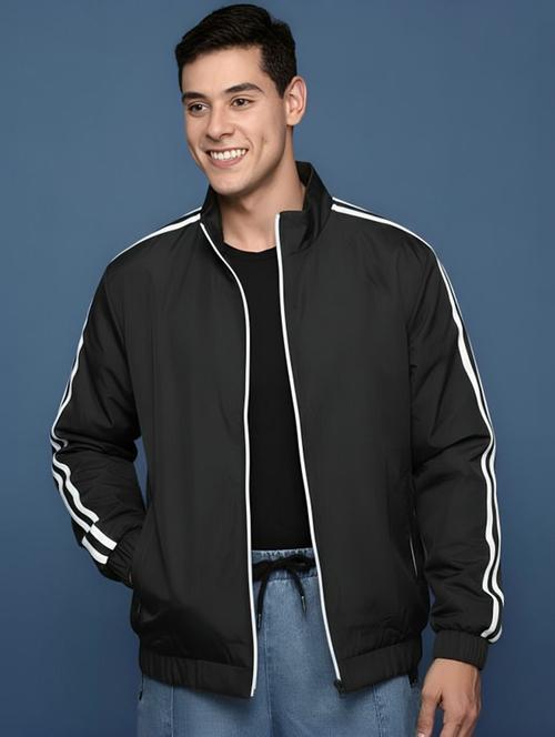 men taped long sleeve lightweight bomber jacket - 22282314 - Very Small Image - 1