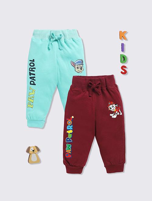 boys pack of 2 printed mid rise jogger - 22285143 - Very Small Image - 1