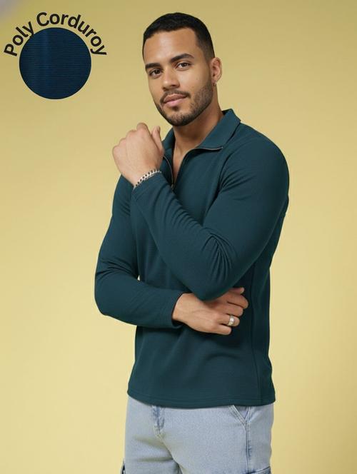 men solid round sleeve polo t-shirt - 22285901 - Very Small Image - 1