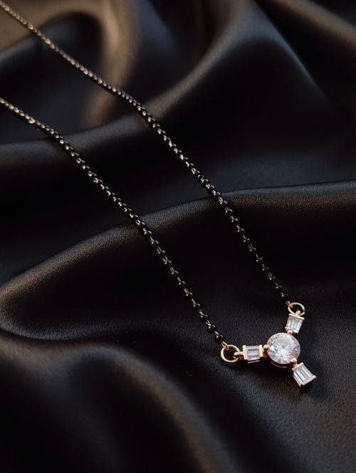 women white beads mangalsutra - 22289205 - Very Small Image - 1