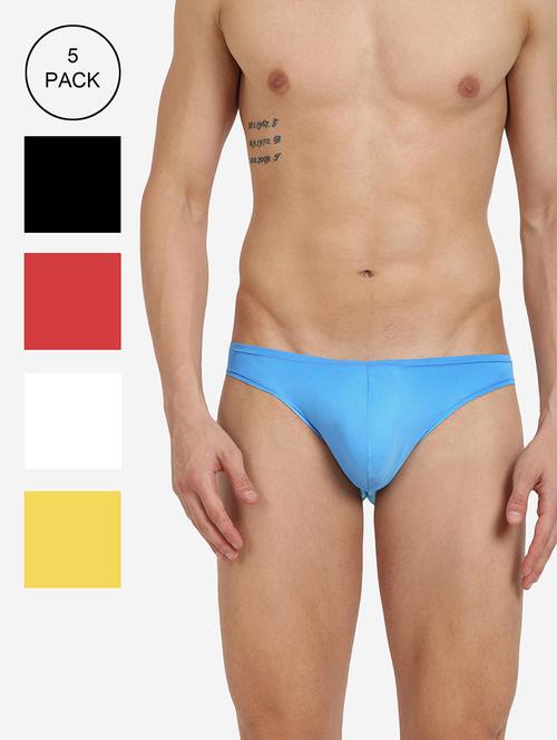 men pack of 5 solid hipster briefs - 22295380 - Very Small Image - 1