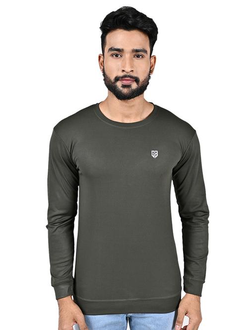 men logo print long sleeve slim fit t-shirt - 22299347 - Very Small Image - 1