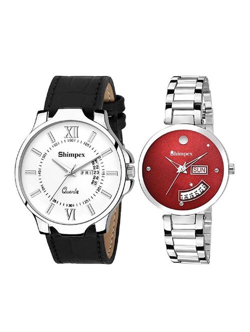 classic edge analog watch for couple - 22314872 - Very Small Image - 1