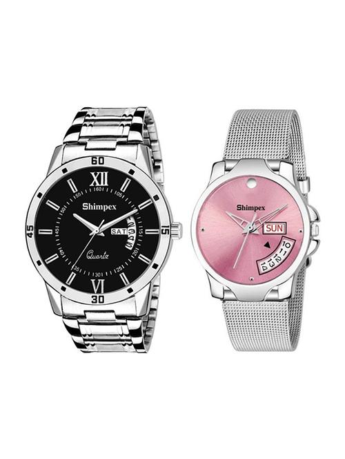 classic edge analog couple watch  - 22315491 - Very Small Image - 1
