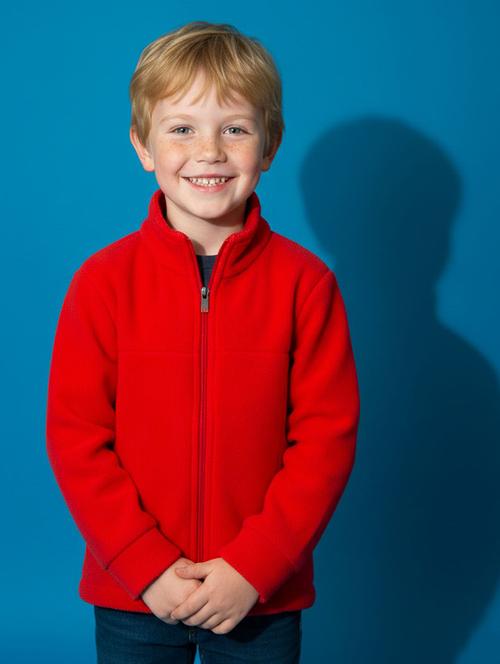 boys solid long sleeve stand collar jacket - 22331411 - Very Small Image - 1