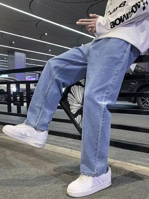 men solid mid rise baggy jeans  - 22348907 - Very Small Image - 1