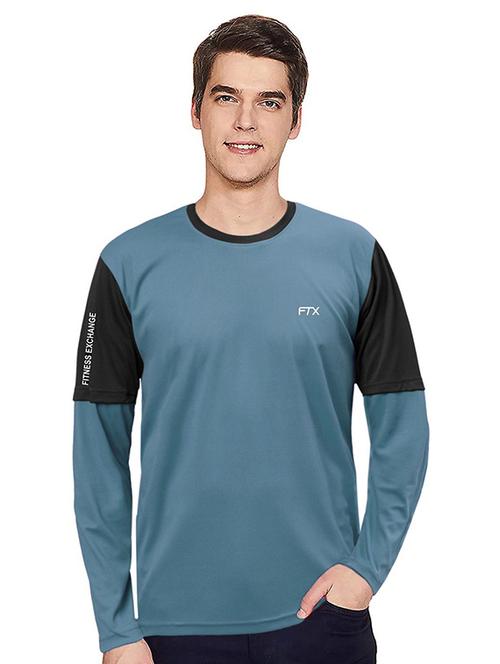 men colorblock long sleeve t-shirt - 22355038 - Very Small Image - 1