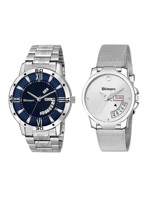 classic edge analog watch for couple - 22372009 - Very Small Image - 1