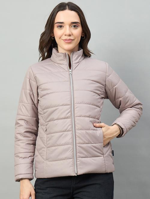 women solid long sleeve puffer jacket - 22448075 - Very Small Image - 1