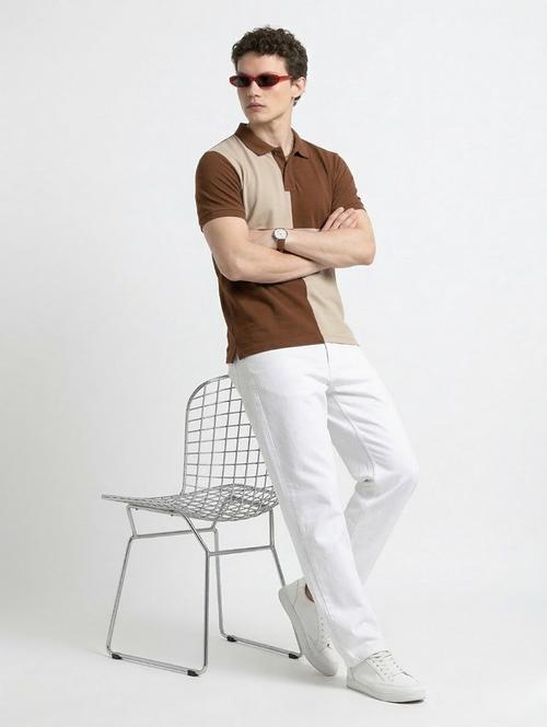 men color block short sleeve regular fit polo t-shirt - 22460845 - Very Small Image - 1